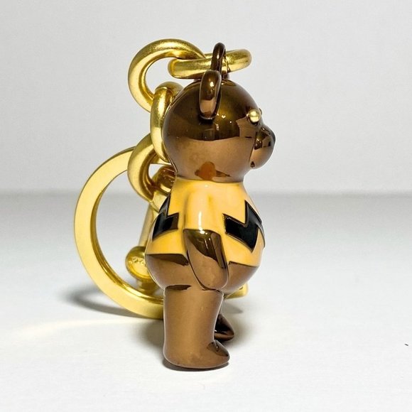 Coach X Peanuts Charlie Brown Bear Bag Keychain Charm #5398 NWT - Picture 6 of 7